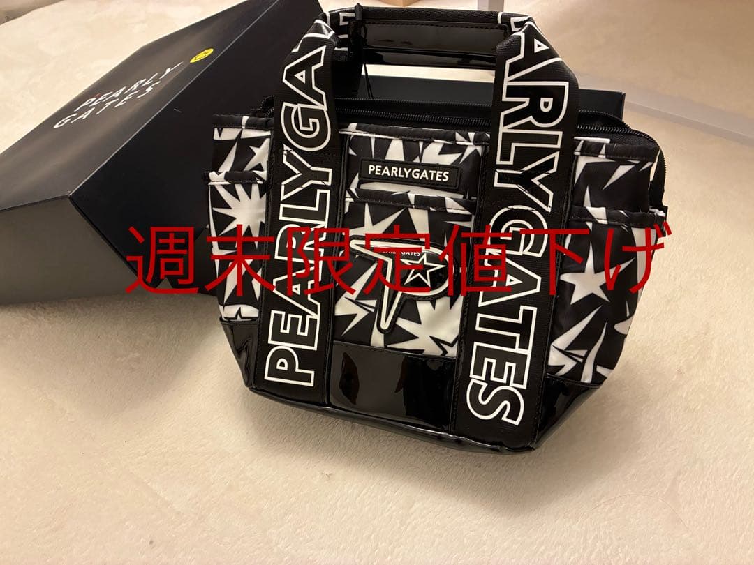 新品【PEARLY GATES】2025年2WAYギザ星柄 ゴルフカートバッグ