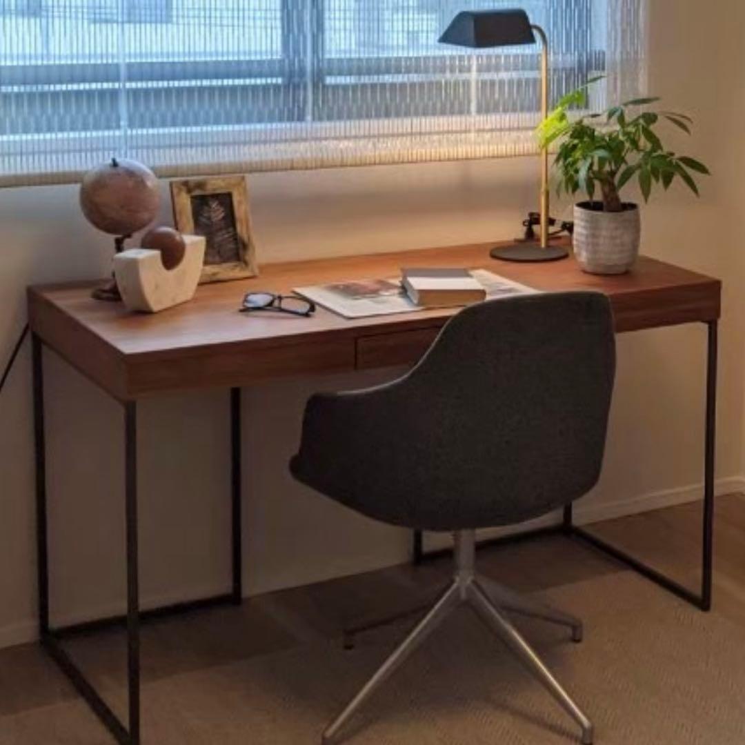 【定価約50%OFF！】関家具　ワークデスク　ウォルナット120×60