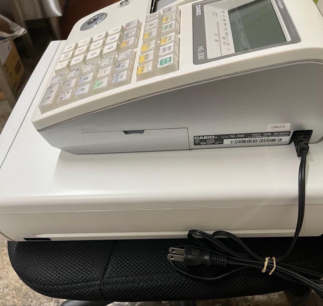 レジスター本体【CASIO】NL-300 TE-340 ホワイト カシオ